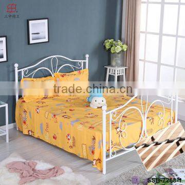 China Factory Home Bedroom Adult Kids Steel Double Bed