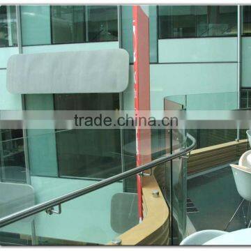 CLEAR TEMPERED GLASS DECK RAILING FOR BUILDING