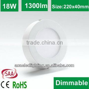 Australia Popularled panel light cree round surface mounted panel light 18W with CE ROHS SAA