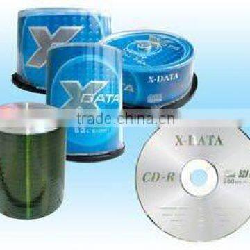 700MB 80MIN 52X Blank virgin silver CDR