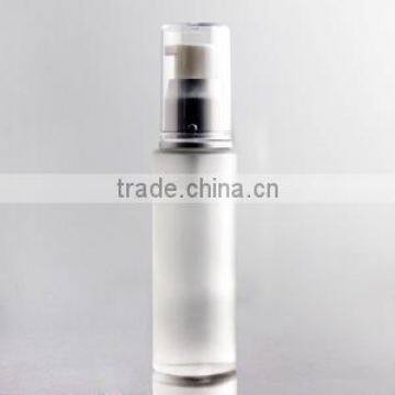 mouth spray glass bottle frosted lotion glass bottle with silver