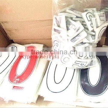 number and letter for jersey