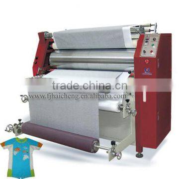 Roller heat Transfer Machine with rewinding function on sports wear