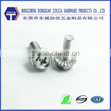 M6X16 indented phillips hex knurled screw