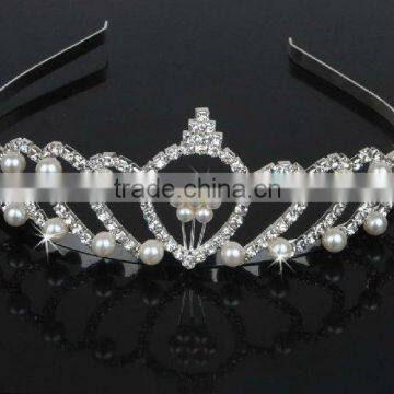 fashion crystal rhinestones wedding crown tiara