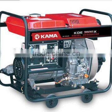 KAMA 3.75kva DC output Single phase small diesel generator open type for sale