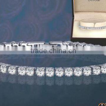 18 K WHITE GOLD DIAMOND TENNIS BRACELETTE