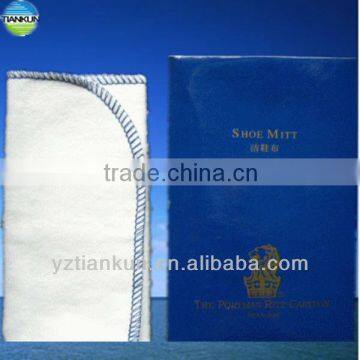 printting logo paper card packing disposable shoe shine