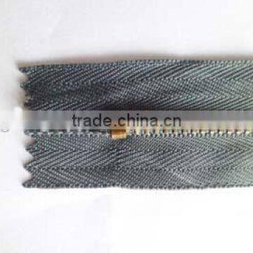 3# Brass Zipper Plated Bronze Zipper Close End Zipper With Bronze 45YG Slider Jeans Zipper photo-3