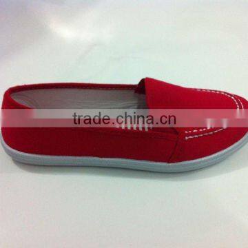 ladies fashion canvas injection shoes for wholesale