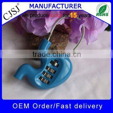 New Design znic alloy original shaped combination locks wholesale