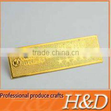 designer gold metal name tag wholesale