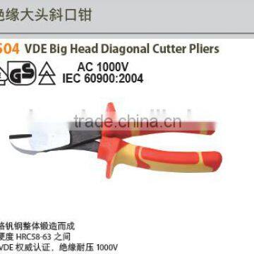 Insulated VDE Pliers, Big Head Diagonal Cutter Pliers