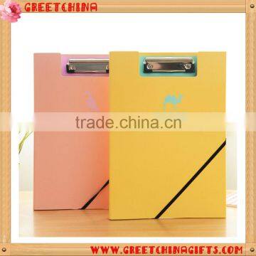 Fresh Style Korea Stationery Cute Animal Shadow Design A4 Clip File Portfolio File Folder
