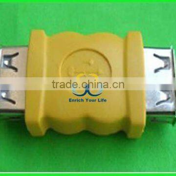 wholesale yellow USB AF TO AF adaptor