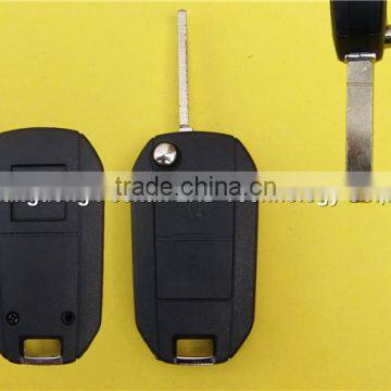 Wholesale Peugeot 307 car remote flip key blank 2 button