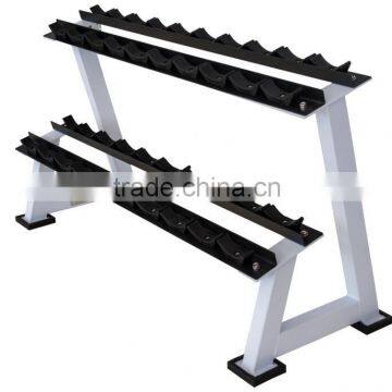 Home Gym Equipment 2- TIER Dumbbell Rack with Strong Durability and Stability