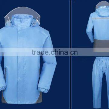 Adult's Fashion Waterproof Reflective Raincoat Suit for Motorcycle Riders photo-3