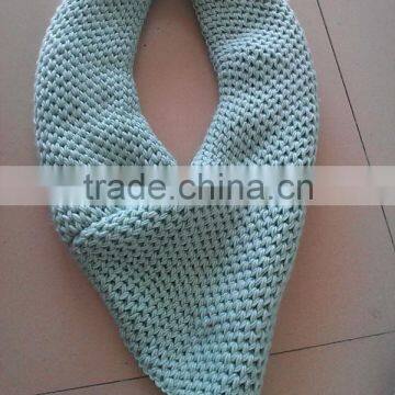 Fashion Girl's Soft Chunky Knitting Neck Warmer Round Scarf