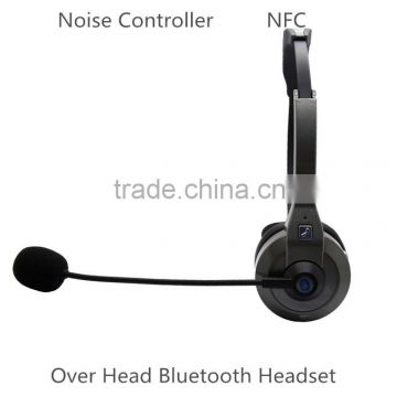 NFC gaming headset Enhanced Noise reduction overhead bluetooth headset for truck driver B042