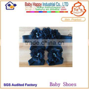 2014 cute girls baby headband and sandals