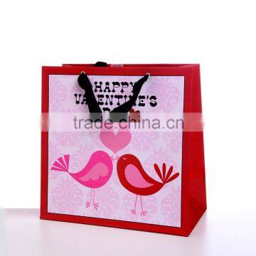 Hand Bag White Drawstrings Mixed Flowers Christmas Paper Gift Bag for Lady photo-3