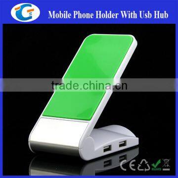 Desk gift-USB Cellphone holder with usb hub
