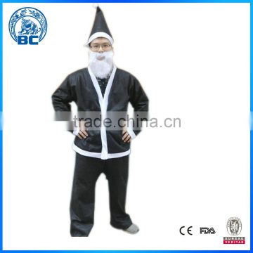 Wholesale High Quality Black Fancy Mascot Cute Christmas Santa Claus Costume