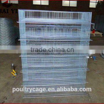 BAIYI Metal Wire Mesh Layer Electro Galvanized Quail Broiler Cage