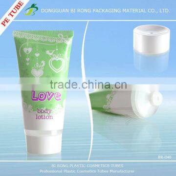 Clear Labeling Body Lotion Tubes Packaging