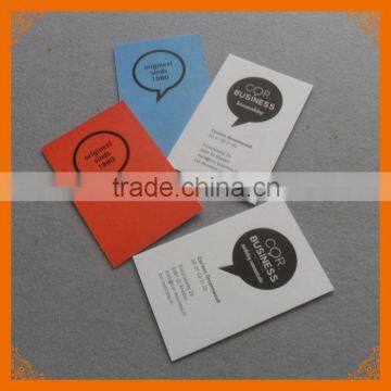 custom cotton paper business cards embossing