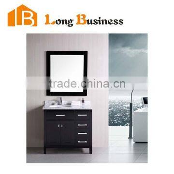 LB-JL2184 Black Color Wooden Modern Italian Lacquer Bathroom Vanity