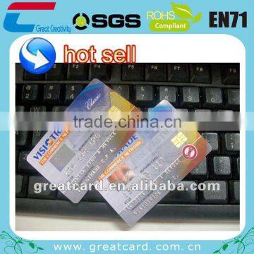 Contact smart card with SLE/Atmel chip