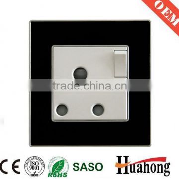 Acrylic 15A wall switch and socket