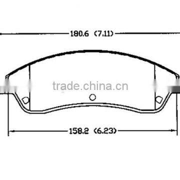 how much to replace brake pads D1019 18047994 for Cadillac Pontiac front disc brake pads