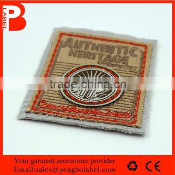 Custom Embroidery Garment Label Neck Woven Label for Clothing