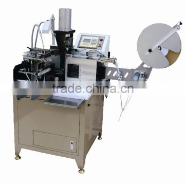 satin washing care label cutting and folding machine