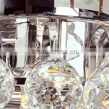 China Wholesale Silver Modern K9 Crystal Ball Chandelier Celing Lamp photo-5
