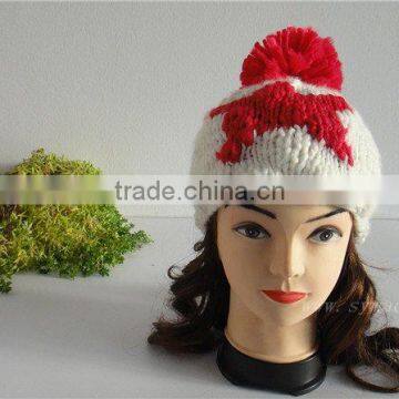 knitted beanie hat