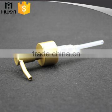 High quality golden stainless steel lotion dispenser pump for bottle