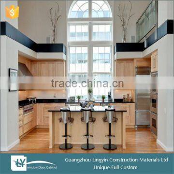 2015 modular elegant used solid wooden carcass kitchen cabinets