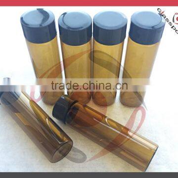 Fish oil amber glass vial, tube glass bottle for all kinds food oil or personal care oil