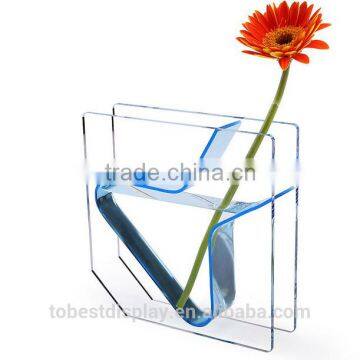 Wholesale Clear acrylic glass vase for home decration, jardiniere