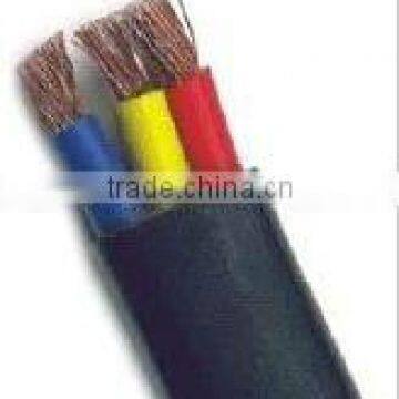 rubber power cable with PVC/ PE / XLPE insulation