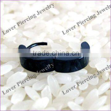 Wholesale Black Stainless Steel Ear Piercing Studs [ES-815]