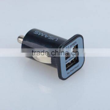 2 Ports 5V 2.1A + 5V 1A dual USB Car Charger for mobile phones