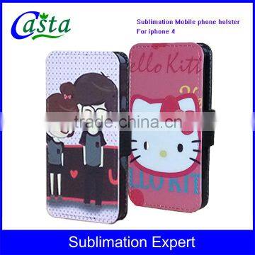 New product design Sublimation Custom Mobile phone holster protect Phone Cover for iphone 4