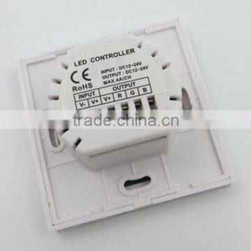 Rgb Led Controller Touch Dimmer Controller 24v 12v 12a Touch Lighting Controller Wall Installing High Quality 3 Years Warranty photo-2