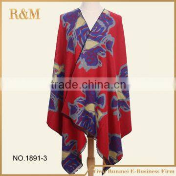 Wholesale Blanket Scarf Double Face Jacquard Shawl
