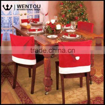 Santa Red Hat Christmas Decorations Chair Covers